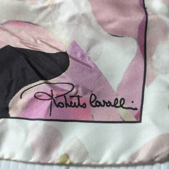 Roberto Cavalli Accessories - 100% Silk Scarf, Abstract print NWT